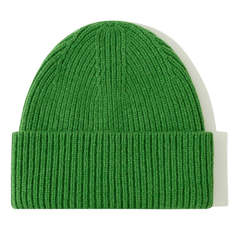 Classic Ribbed Knit Beanie-Unisex 100% Wool Hat for Autumn/Winter Business & Travel One Size Fits Most