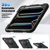 For iPad Pro 11 (2024) Etui PC+Silicon Tablet Cover med Skjermbeskytter Blyantholder