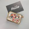 Ethnic Style Card Holder - Multi-layer Premium Hand-feel Vintage Delicate Beaded Zipper Pocket