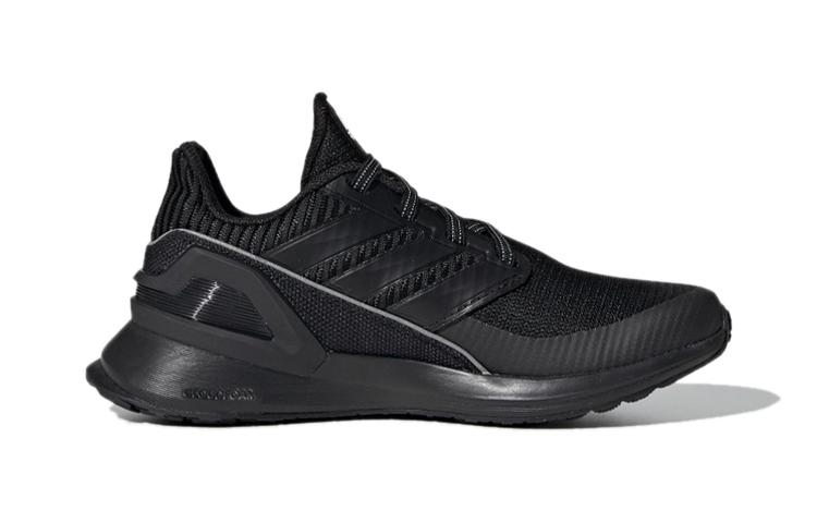 adidas Rapidarun Knit El C Comfortable Breathable Low Top Kids' Running Shoes Black Children Aged 3 7 Years Old EE7639