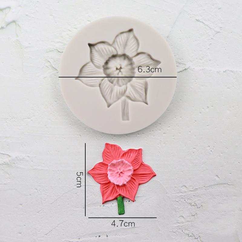 Silikon Fondantform zum Kuchendekorieren - Rosen, Gänseblümchen, Chrysanthemen