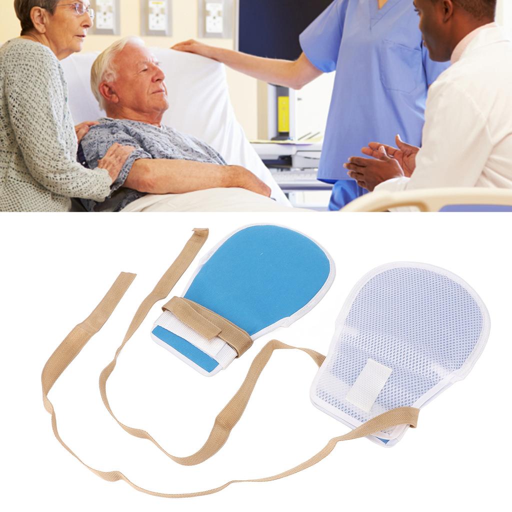 Cheap 1 Pair Dementia Restraint Gloves Breathable Control Mitts Safety Hand Glove for Elderly
