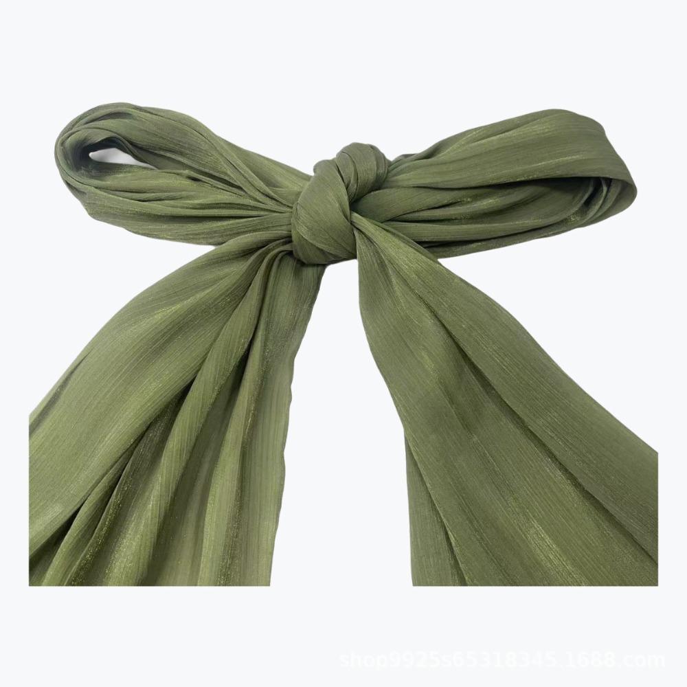 Fashion Luxury Chiffon Hijab Breathable Oversized Silk Scarf Elegant Headscarf Daily Wear