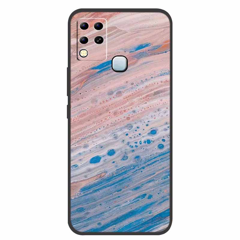 For Infinix Hot 11 G37 Case X689F Marble Silicone Protective TPU Soft Back Cover for Infinix Hot11 G37 128GB Funda Cartoon Coque