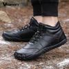 High-top Women's Hiking Shoes Plush Cotton Shoes Men's Winter Warm Snow Boots Trekking Camping Casual Shoes