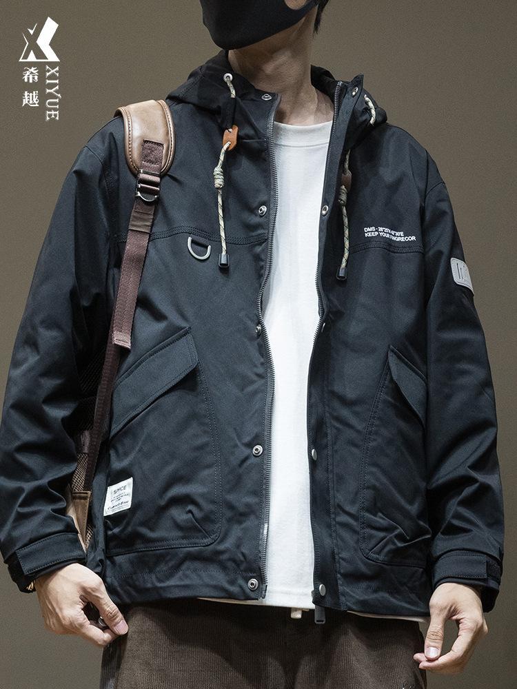 Spring Tooling Jacket Men'S Ruffian Handsome Jacket Men'S Clothing Men'S Large Size Trendy Jacket Men'S