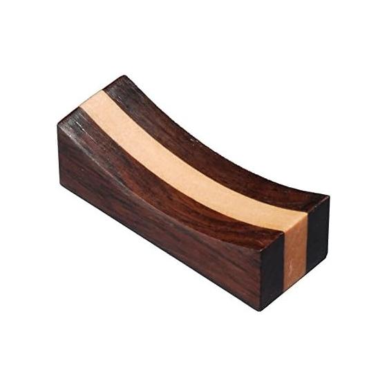 NAGAO Wooden Yosegi Chopstick Rest, Ebony, H-43
