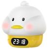 New Animal Party Digital Clock with Night Light: Shy Bunny & Doodle Duck Smart Soft-Light Mini Alarm Clock with Digital Temperature Display