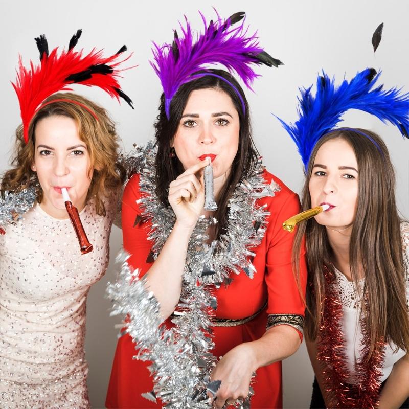 Feather Headwear With Bright Color For Theme Event Gathering Bendable Hairhoop for Festival Celebration