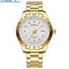 CRRJU New Watch 5007 Men's Watch Stainless Steel Strap Simple Business Watch