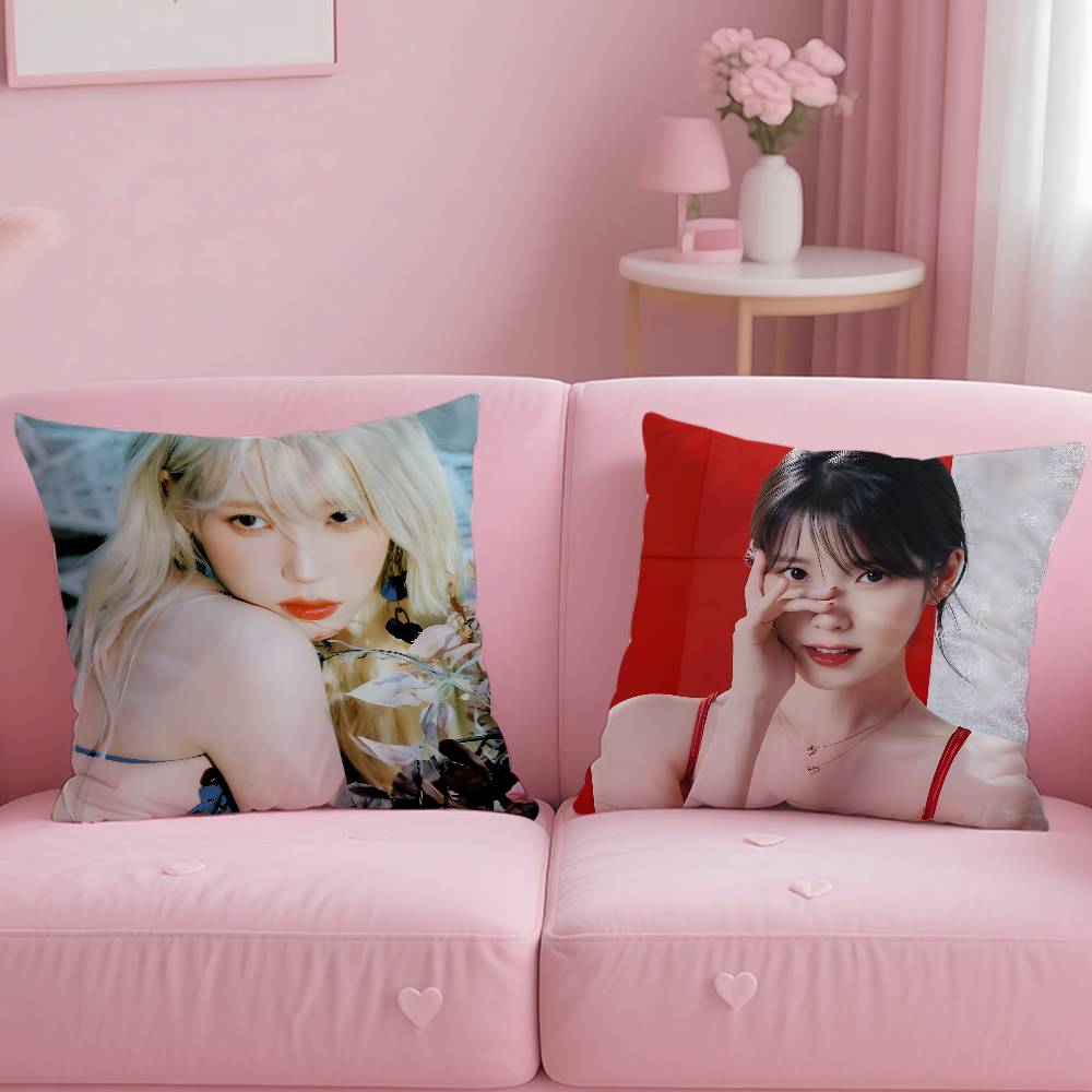 SINGER i-IU Pillow Case pattern printing pillowcase living room sofa cushion cover bedroom room decor