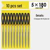 Mini Assorted Steel File Set: Triangular & Flat Files for Metal & Wood Grinding