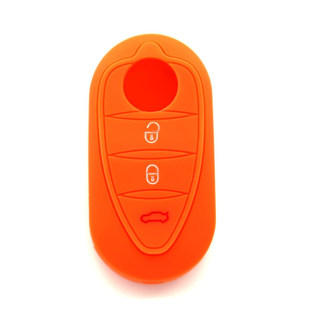Silicone Key Cover Holder For Alfa Romeo Giulietta Myth Junior 4C Romeo Mito Myth 159 Gto Gta Car Remote Control Car Accessories