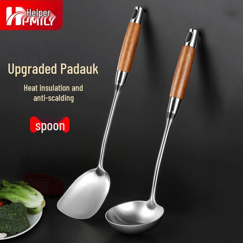 304 Stainless Steel Soup Ladle with Rosewood Handle