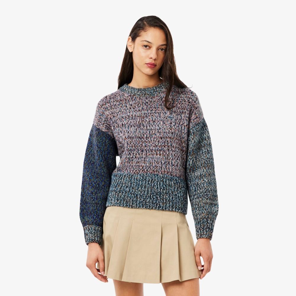 Lacoste Women's Winter Cozy Color-Mix Sweater AF4008-55NKSE