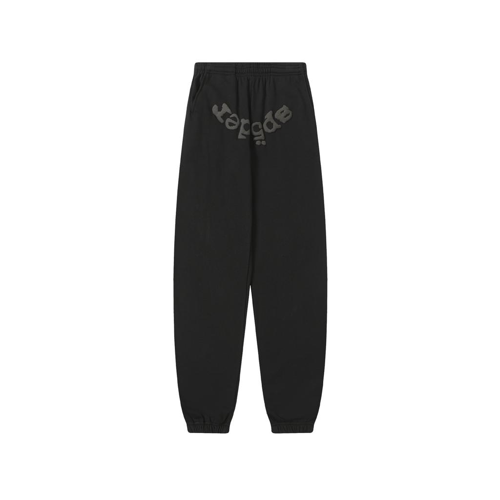 A high-quality SP5DER spider web foam printed hoodie, European and American large-size loose sweater.