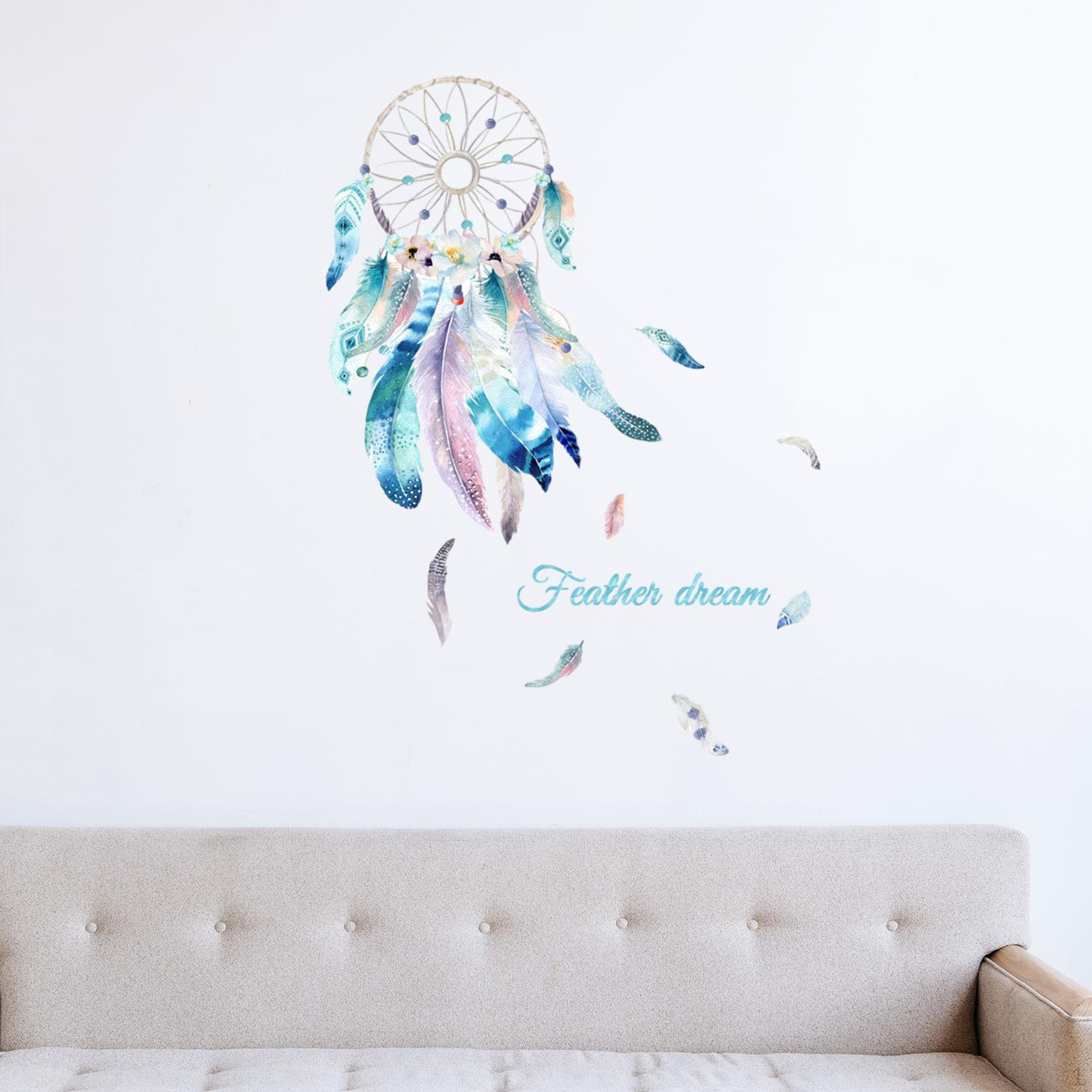 

Красивые наклейки на стену Dream Net для гостиной, съемные перья из ПВХ 40 cmx60 cm