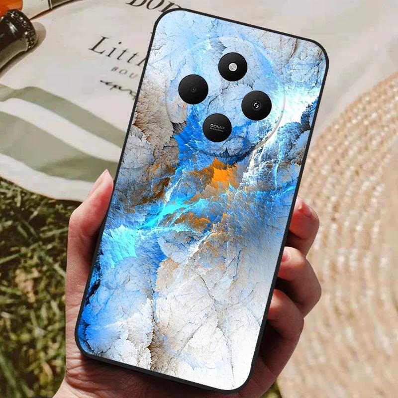 

For Xiaomi Redmi 14C Case Redmi14C Cool Painted Silicone TPU Soft Cover for Poco C75 PocoC75 Cases Black Protective Phone Shells POCO C75