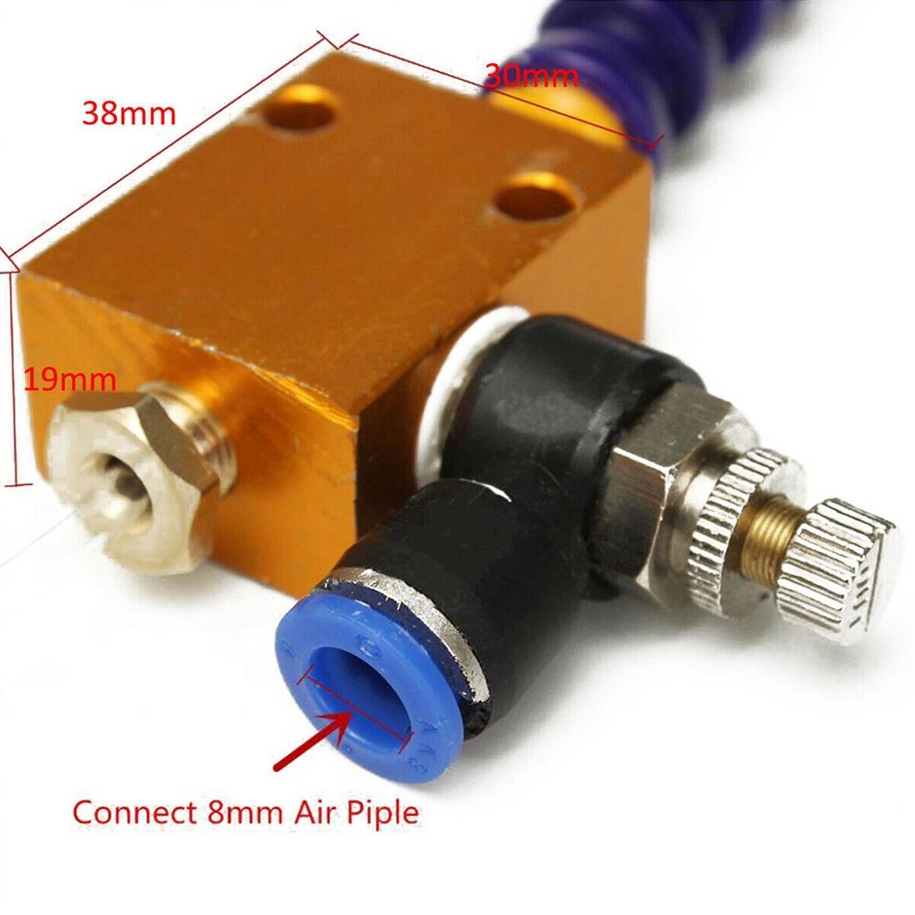 Tool Mist Coolant Injection System Blowing Metal Chips