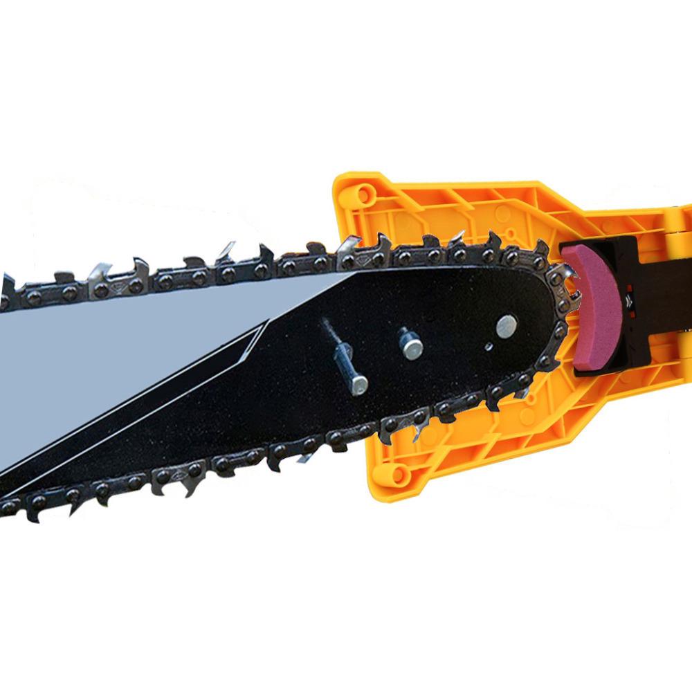 Woodworking Chainsaw Sharpener with Stand and Sharpening Stone – Fast Chain Sharpening Tool