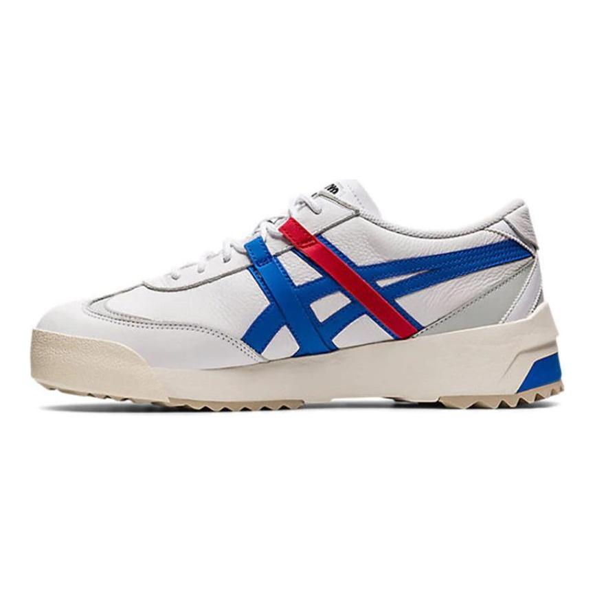 ONITSUKA TIGER Delegation Ex Białe Elektrycznie Niebieskie Sneakersy 1183A559-101