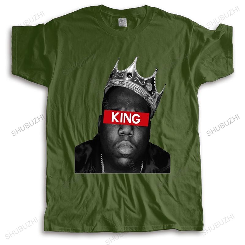 New Arrived Biggie Smalls T Shirt Men Hip Hop King Crown Tshirt Gangsta Rap BIG Tees Music Star Short Sleeve Top Clothing