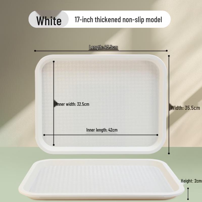 Zhebu Commercial Thickened Rectangular Non-slip Serving Tray