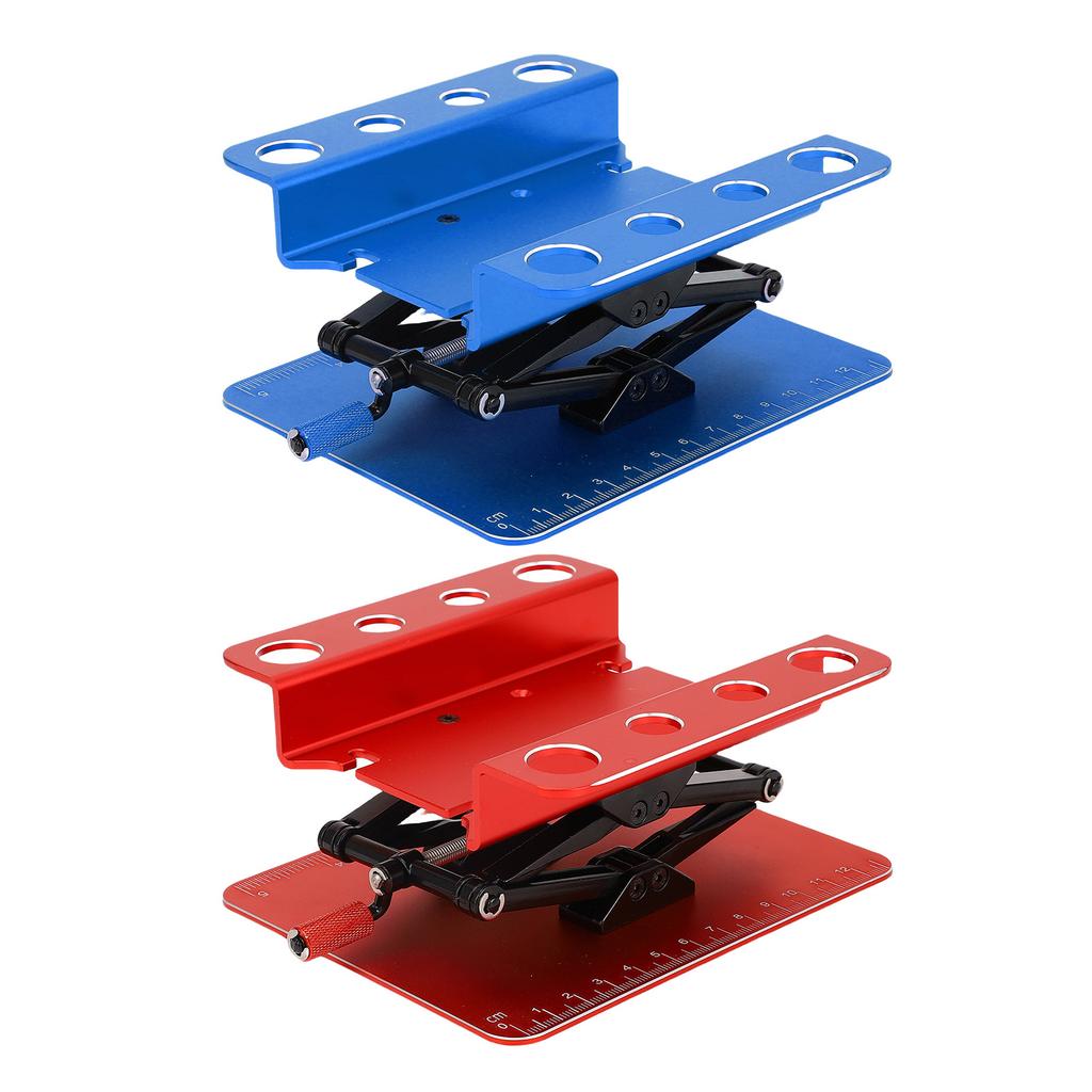 RC Car Repair Work Stand 2.36 Inch to 5.51 Inch Manual Lift Lower Workstation with Anti Slip Pad for