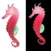 Aquarium Fluorescence Suction Cups Seahorse Ornament Glow in Dark Landscaping Silicone Seahorse Glowing Fish Tank Decors