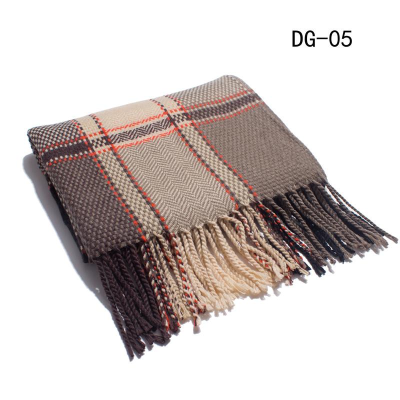 Autumn and winter new college style boys and girls couple plaid scarf air conditioner shawl Tonglu