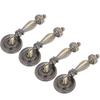 4 PCS Big Size Drawer Pulls Retro Copper Mounting Screws Bronze Tear Drop Pulls Zinc Alloy Cabinet Pull Handles Cabinet Upgrade