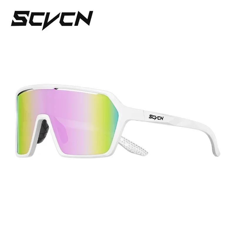 SCVCN Cycling Glasses Fashion Sunglasses for Men Photochromic Women Bike Mountain Road Bicycle Eyewear Cycle Goggles UV400 MTB