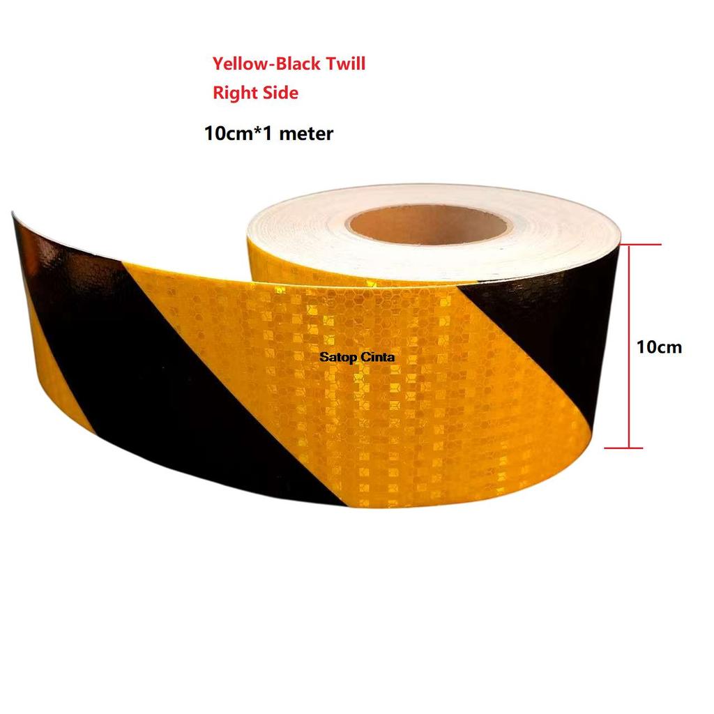10cm*1m DIY Twill Reflective Car Stickers Waterproof PVC Honeycomb Adhesive Reflectors Tape Warning Safety Strips For Motrocycle