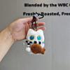 Squeaky Cartoon Plush Black White Cat Doll Toy Keychain Bag Pendant Charms Car Keyring Accessories For Couples Kawaii Gift