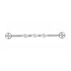 1 Stück Stahl Industrielles Ohrpiercing Industrielle Barbells Stange Gerüst Ohrknorpel Helix 14G Gold Silber Körperschmuck