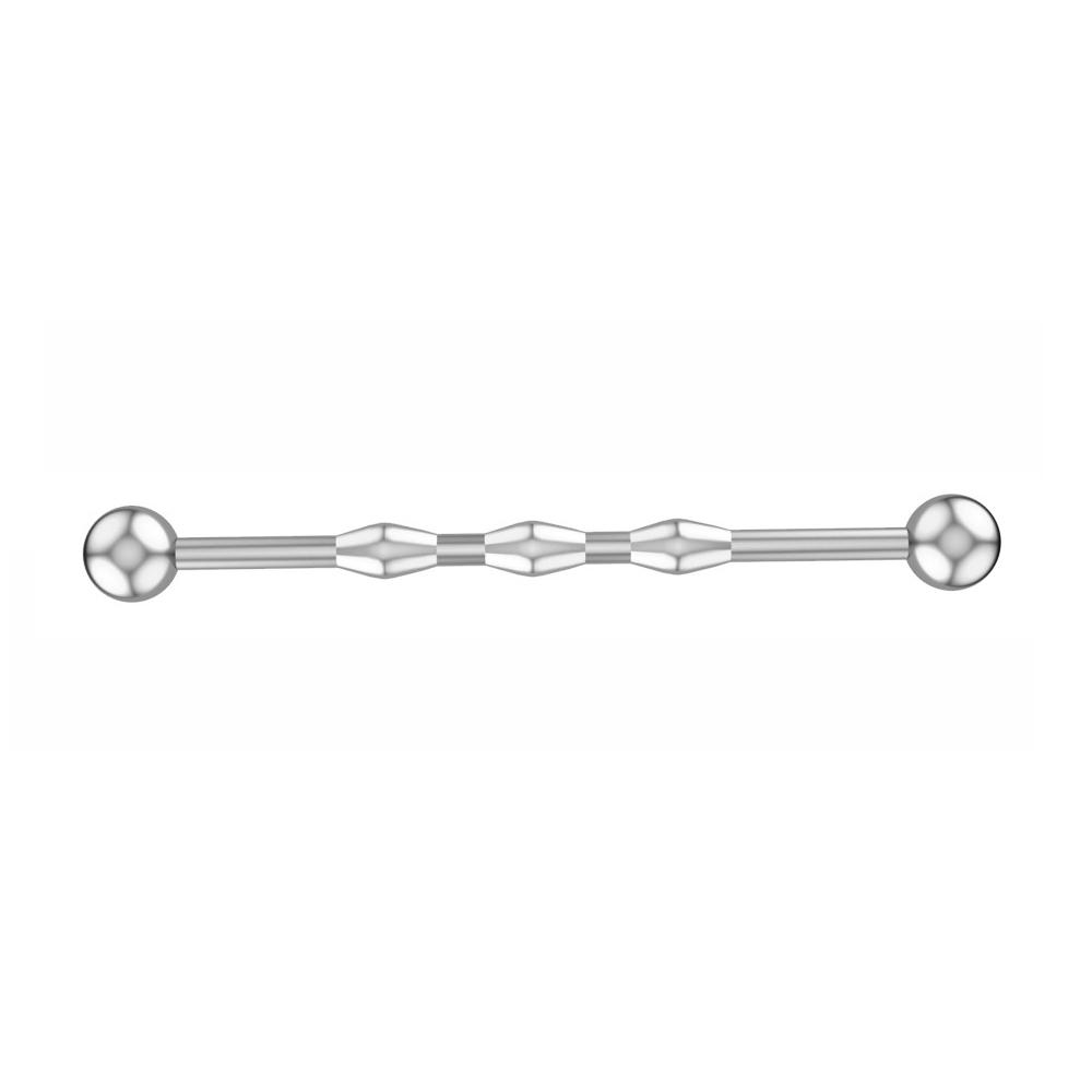 1 Stück Stahl Industrielles Ohrpiercing Industrielle Barbells Stange Gerüst Ohrknorpel Helix 14G Gold Silber Körperschmuck