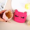 Mini Cute Cat Wallet Keychain Cartoon Lipstick Bag Fashion Earphone Keys Storage Bags Zipper Coin Purse Pendant Girls Gift