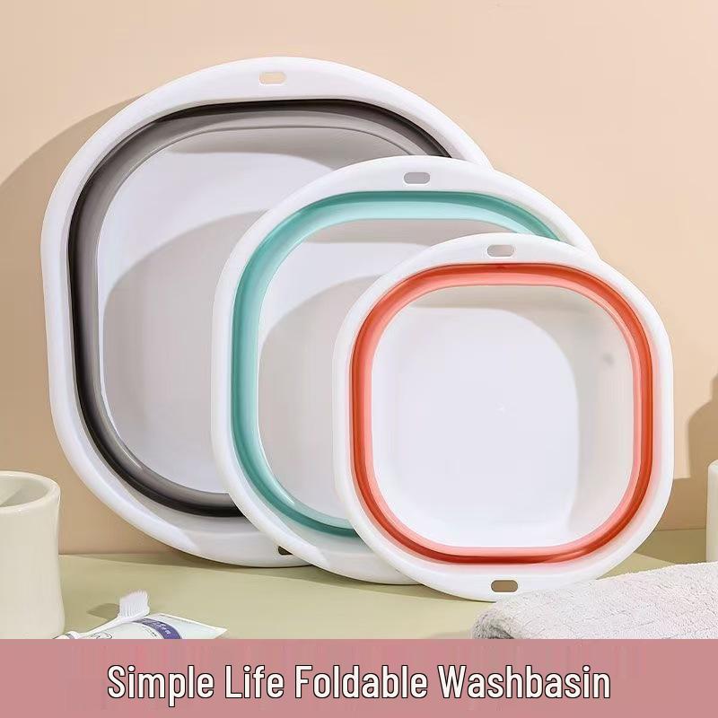 Portable Foldable Washbasin for Baby, Dorm, Travel, and Home Use