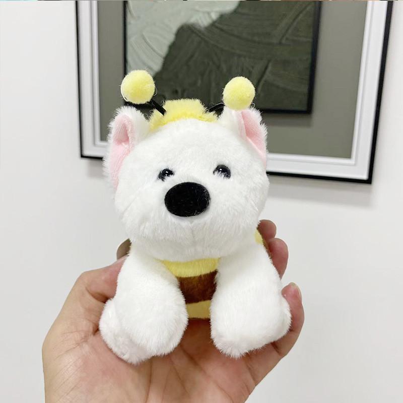 Charming Cozy And White West Highland Terrier Plush Doll Keychain Great Gifting For