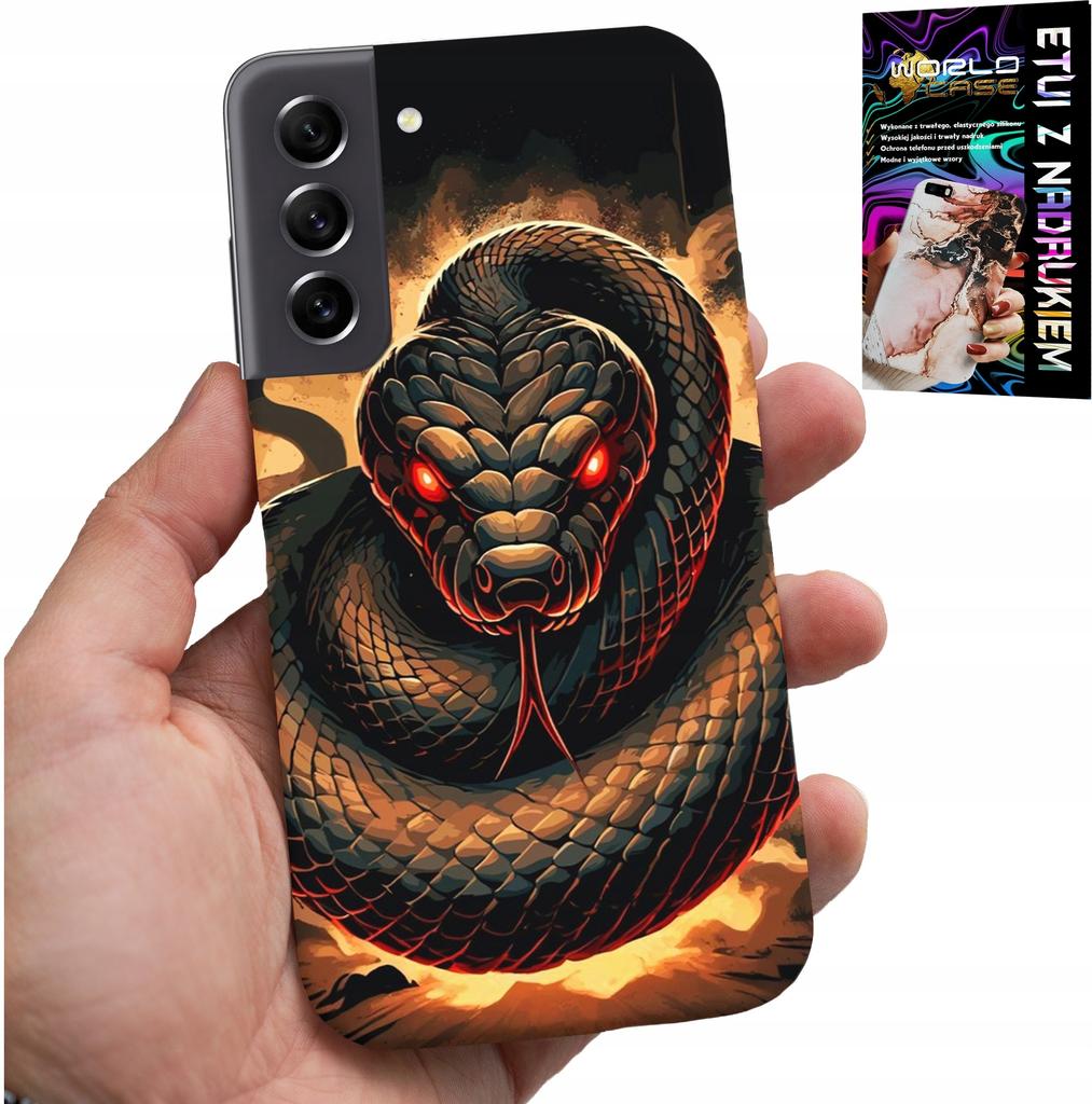 Etui Do Samsung Galaxy S22 - Wąż, Węże Kobra Grzechotnik Case + Folia