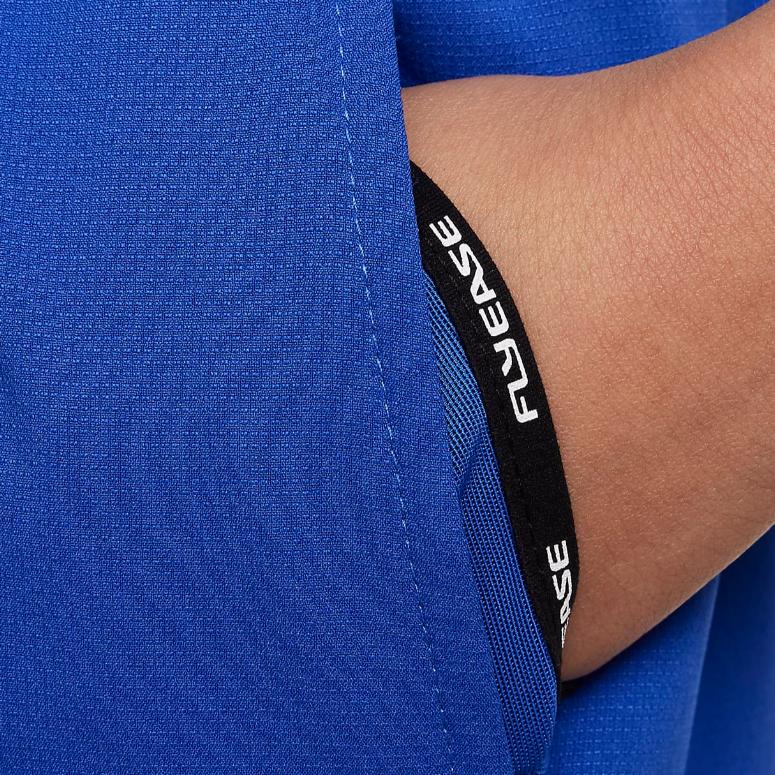 Nike Dri-Fit Logo Lace-Up Training Shorts Kids Bottoms Blue FB1294-480