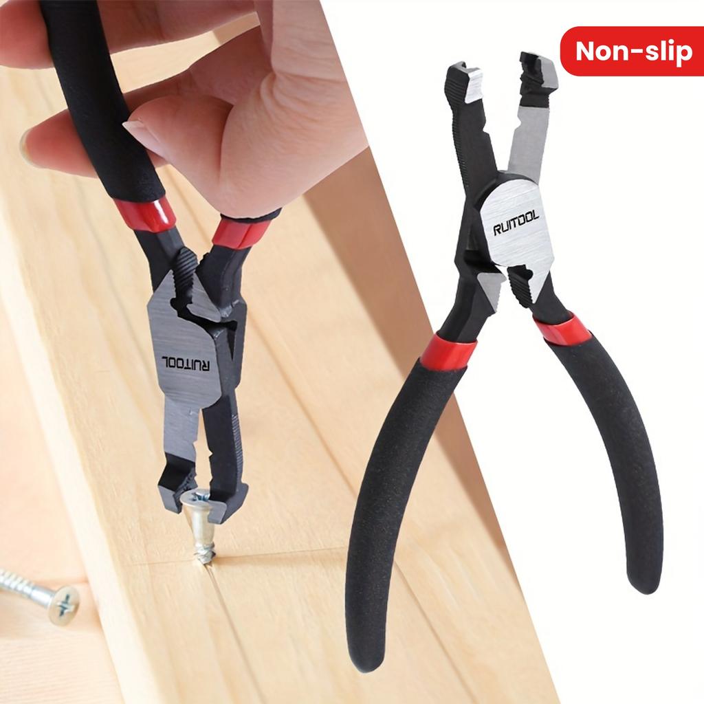 [Effortless Screw Extractor Pliers] Screw Extractor Pliers: High Carbon Steel, Non-Slip Jaws, Glue Coated Handles for Effortless Removal of Damaged