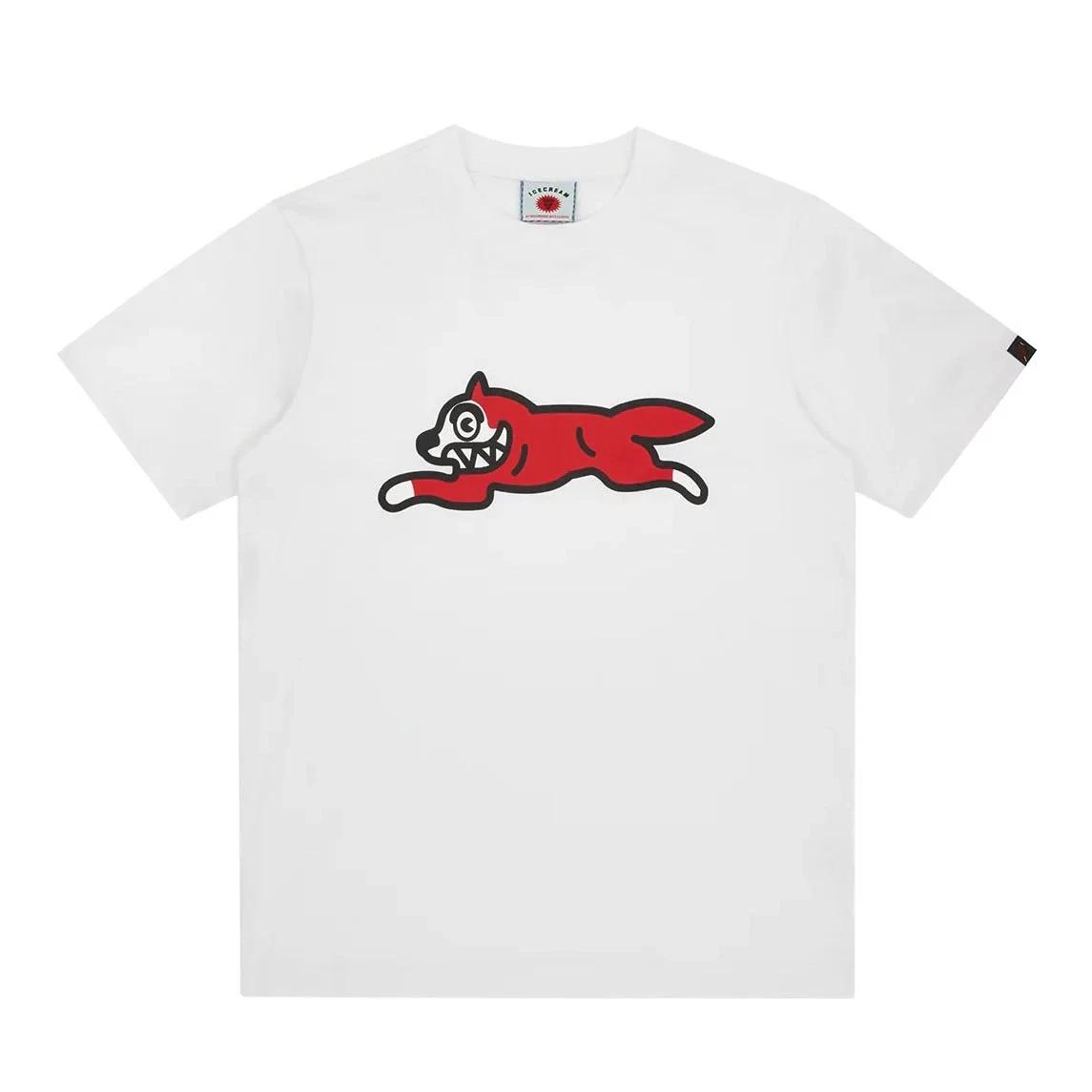 Ice Cream Red Running Dog T-Shirt L