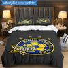 3PCS Maccabi Football Club Printed Soft Bedding Set,Including 1pc Duvet Cover And 2pcs Pillowcases Perfect for Bedroom, Dormitory, Fan gift