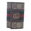 GUCCI  603732 96IWT 8745 Key holder  Brown/Red GG Supreme Canvas Women