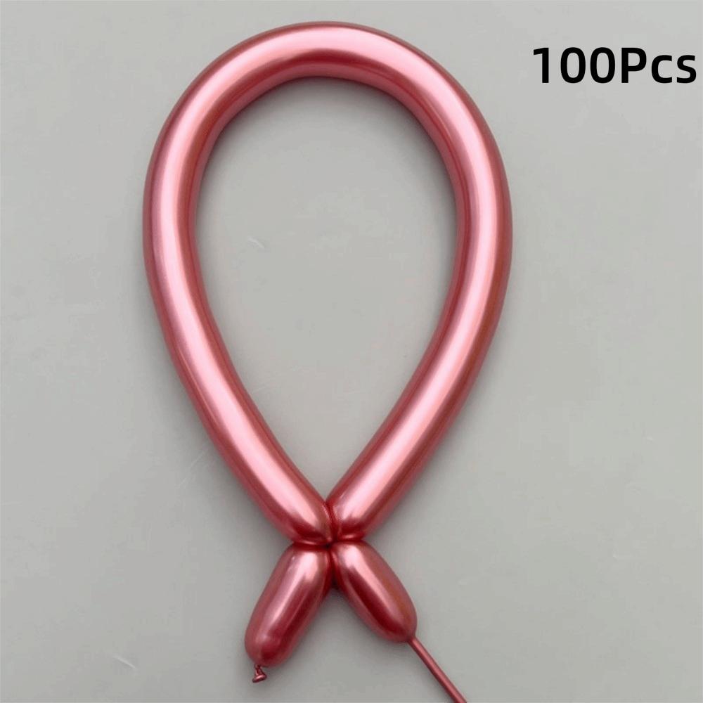 100Pcs Metallic Latex Balloons Glossy Metal Inflatable Balloon Decorations Party Decoration