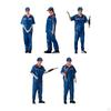 Hand Painted 1/64 Miniature Model Gas Station People Figures Diorama Accessories Scenario Children