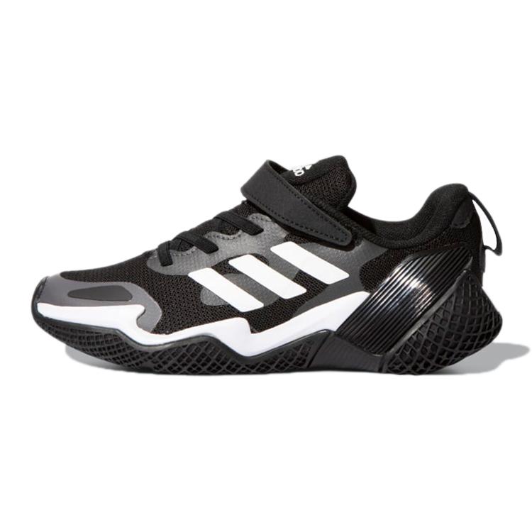 New Adidas 4Uture Runner Sport K Low Top Running Shoes Black White Kids' GZ7737