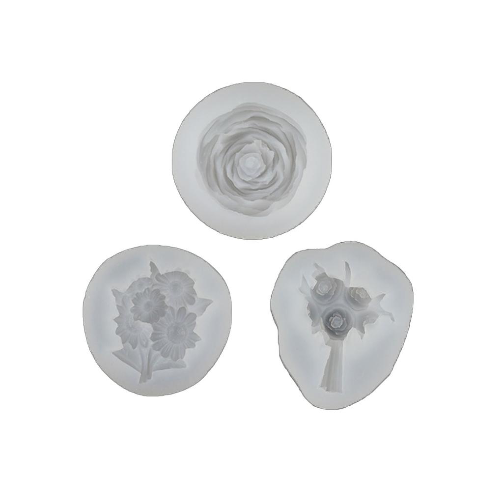 Sunflower- Peony- Sugar Chocolate Cake Fondant Mold Diy Baking Manual Candle Mold Food Grade Silicone Fondant Mould
