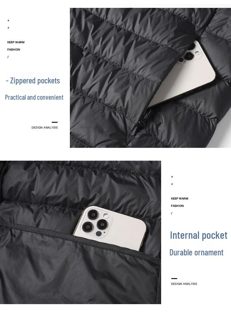 Unisex Lightweight Stand-Up Collar Winter Sport Vest